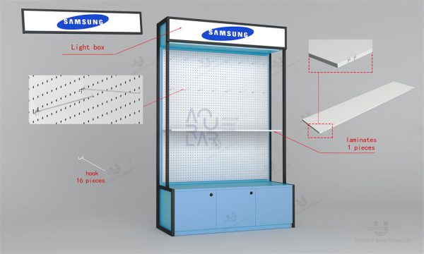Wall Cell Phone Accessories Display Rack - Image 6
